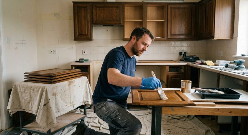 Cabinets Refinishing project example