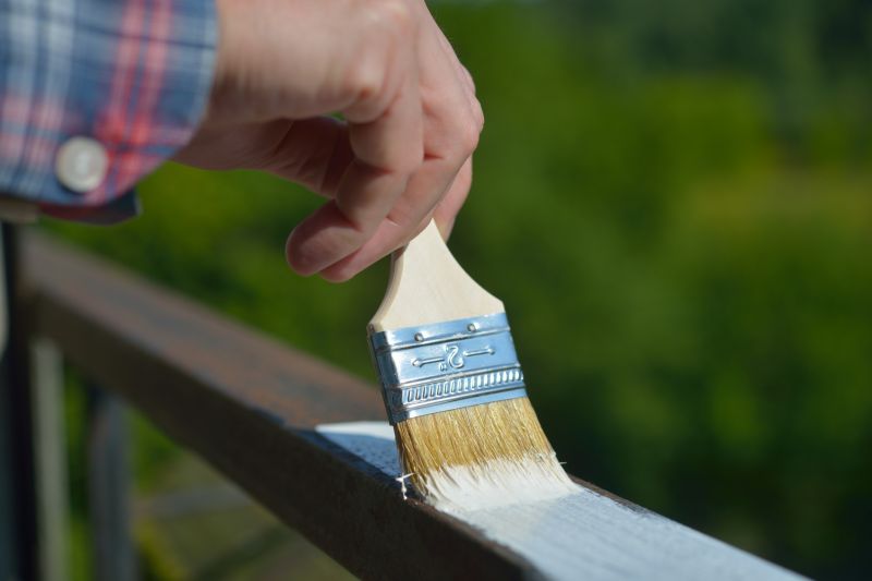 Stair Railing Painting
